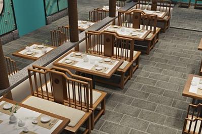 餐厅、饭馆、酒楼3d可视化建模数字孪生系统