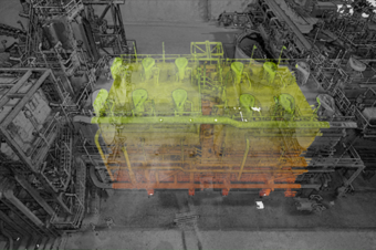 化肥工厂点云扫描3d建模